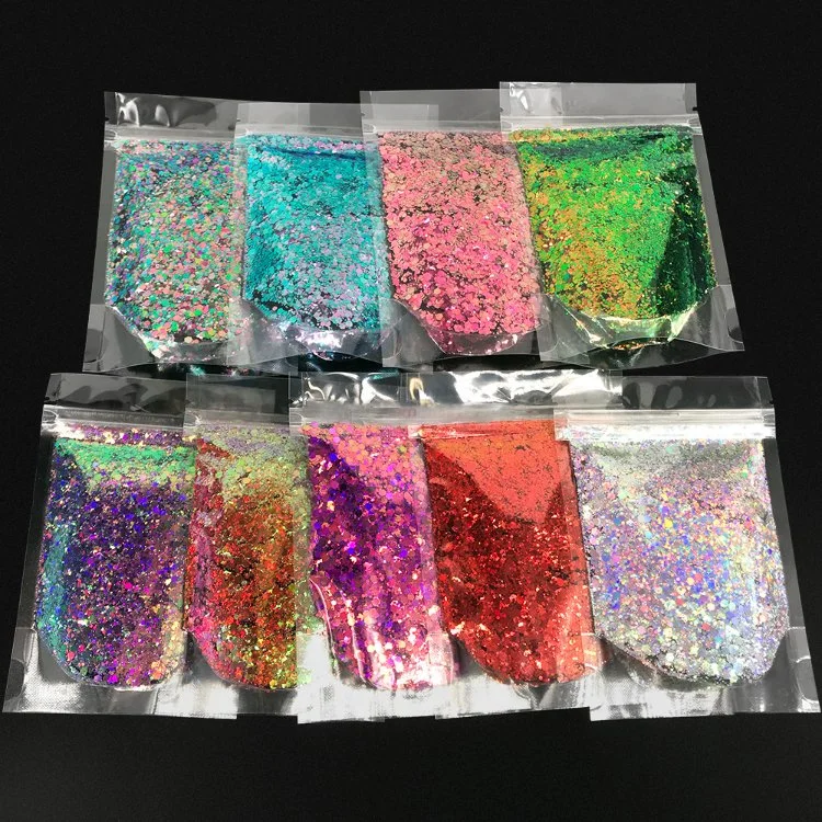 Специальная форма и упаковка Bulk Shinny Decoration Mix Glitter Powder