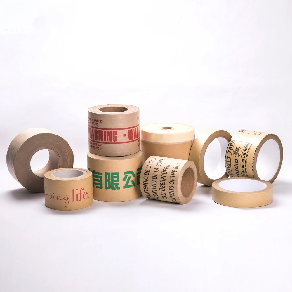 New Product of Offer Printing Reinforced Water Activated Kraft Paper Gummed Tape