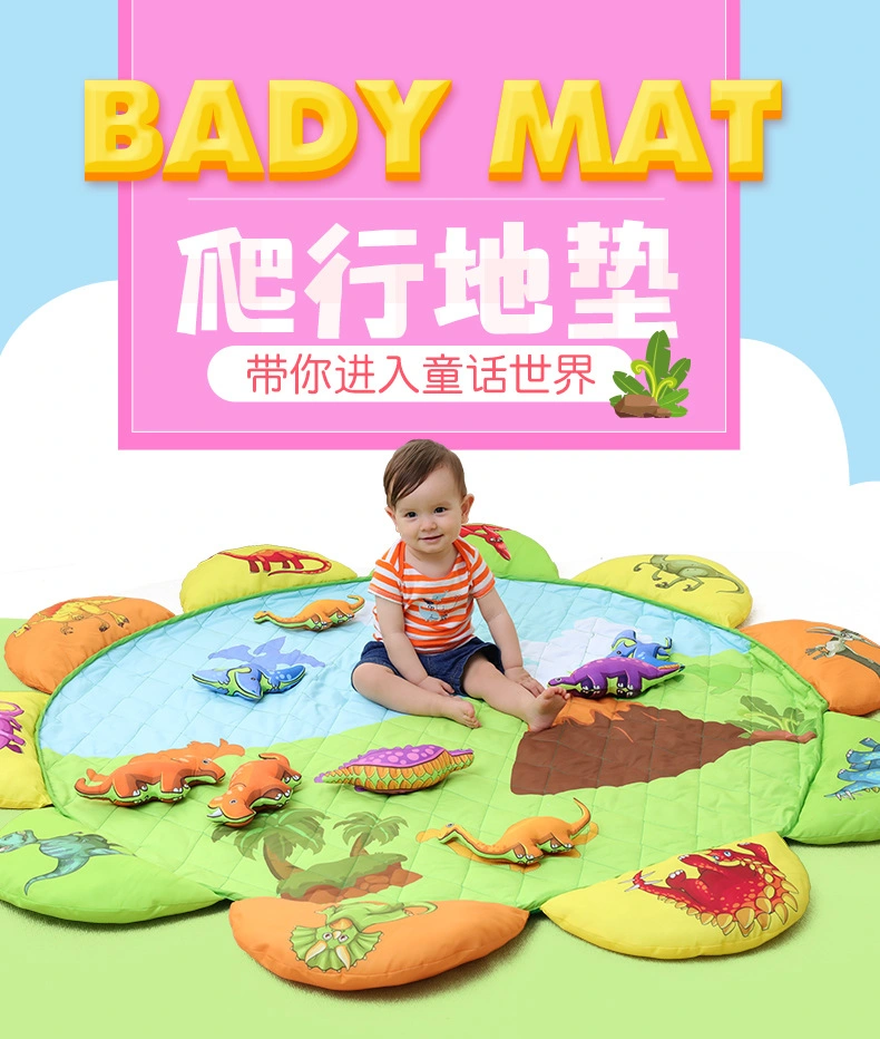 Baby Floor Mat Gym Dino Character OEM Baby Toys Sitting Crawling Standing