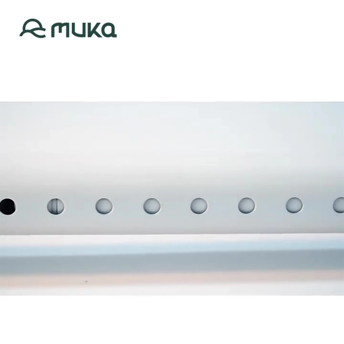 Muka Basics Tension Curtain Rod, Adjustable 36-50" Width No Drilling Carbon Steel Shower Curtain Rod