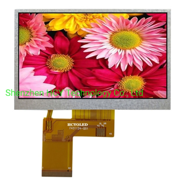 4.3-Inch Color LCD Display Module for Use in Medical, Handheld Devices, and Instrument Industries with Multiple Applications