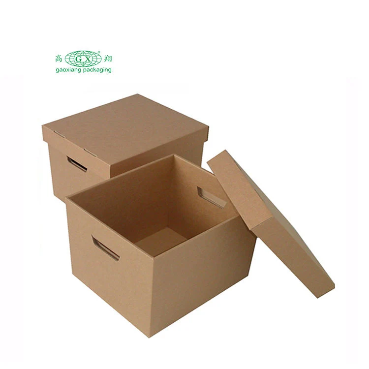 Custom Durable Office File Storage Box Corrugated Carton Document Packaging Shipping Box