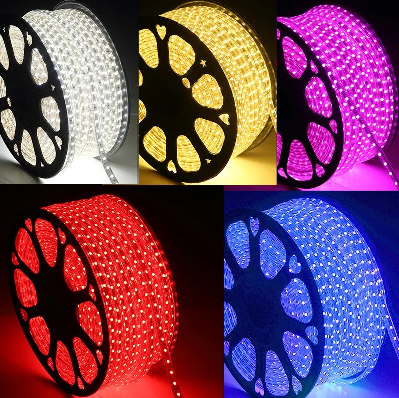 220 فولت 12 فولت لزينة العطلات LED SMD 5050 RGB الكريسماس مرنة شريط ضوء LED مقاوم للمياه