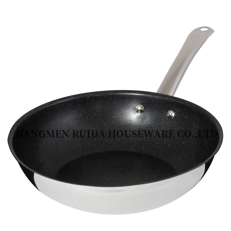Mini Stainless Steel Factory Sales Stainless Steel Fry Pans Cookware Non Stick Frypan Home