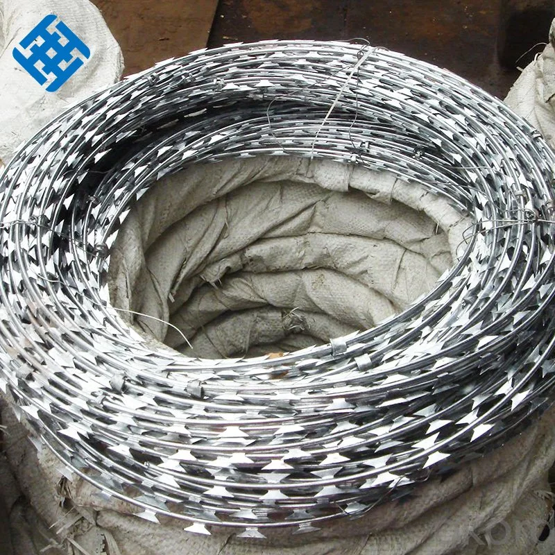 Hot DIP Galvanized Low Carbon Steel Razor Barbed Wire