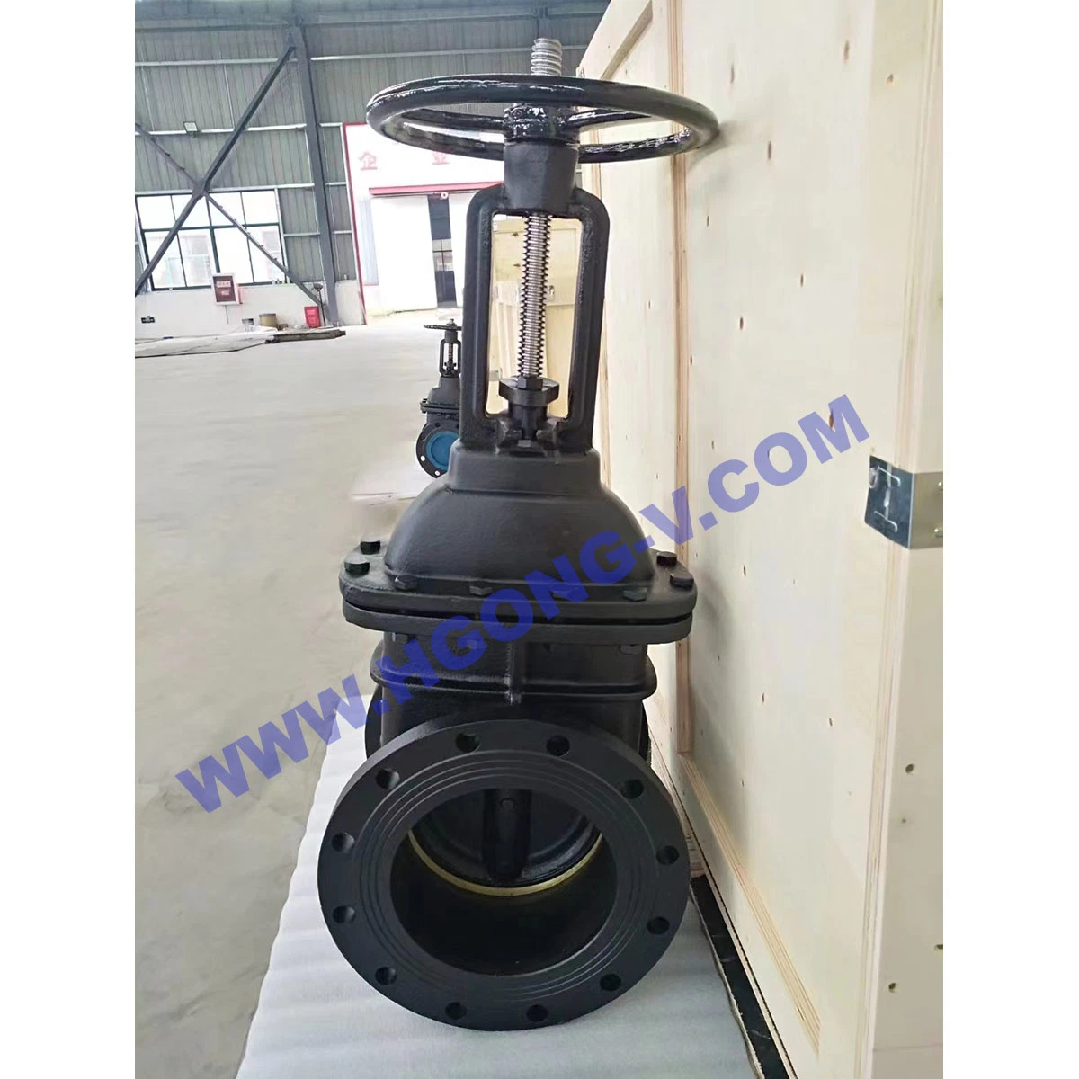 API/ANSI/DIN/BS Electric Cast Iron Gg25 Ggg40 Industrial Wedge Soft EPDM Seat Flange Gate Valve with Handwheel