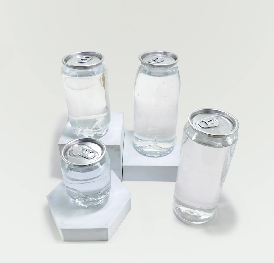 Transparent 250ml 350ml 500ml 650ml Plastic Bottle Juice Drinks Canned with Lids