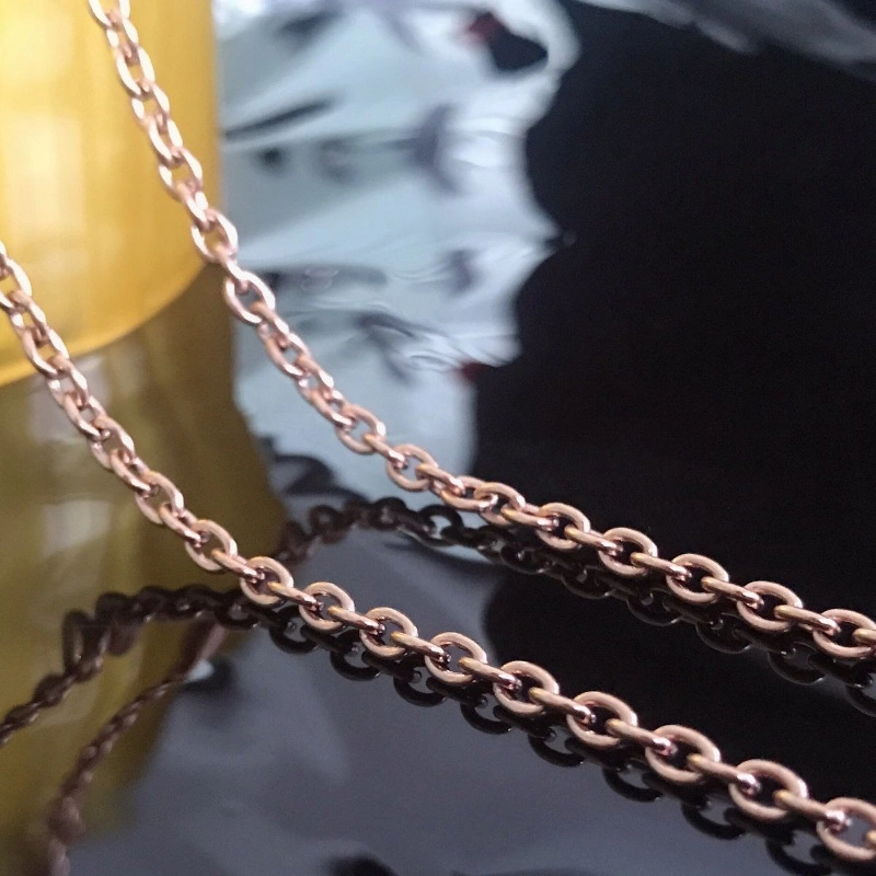 Gold Plated Costume Jewellery Fashion Stainless Steel Necklace Chain Jewelry for Handcraft Design