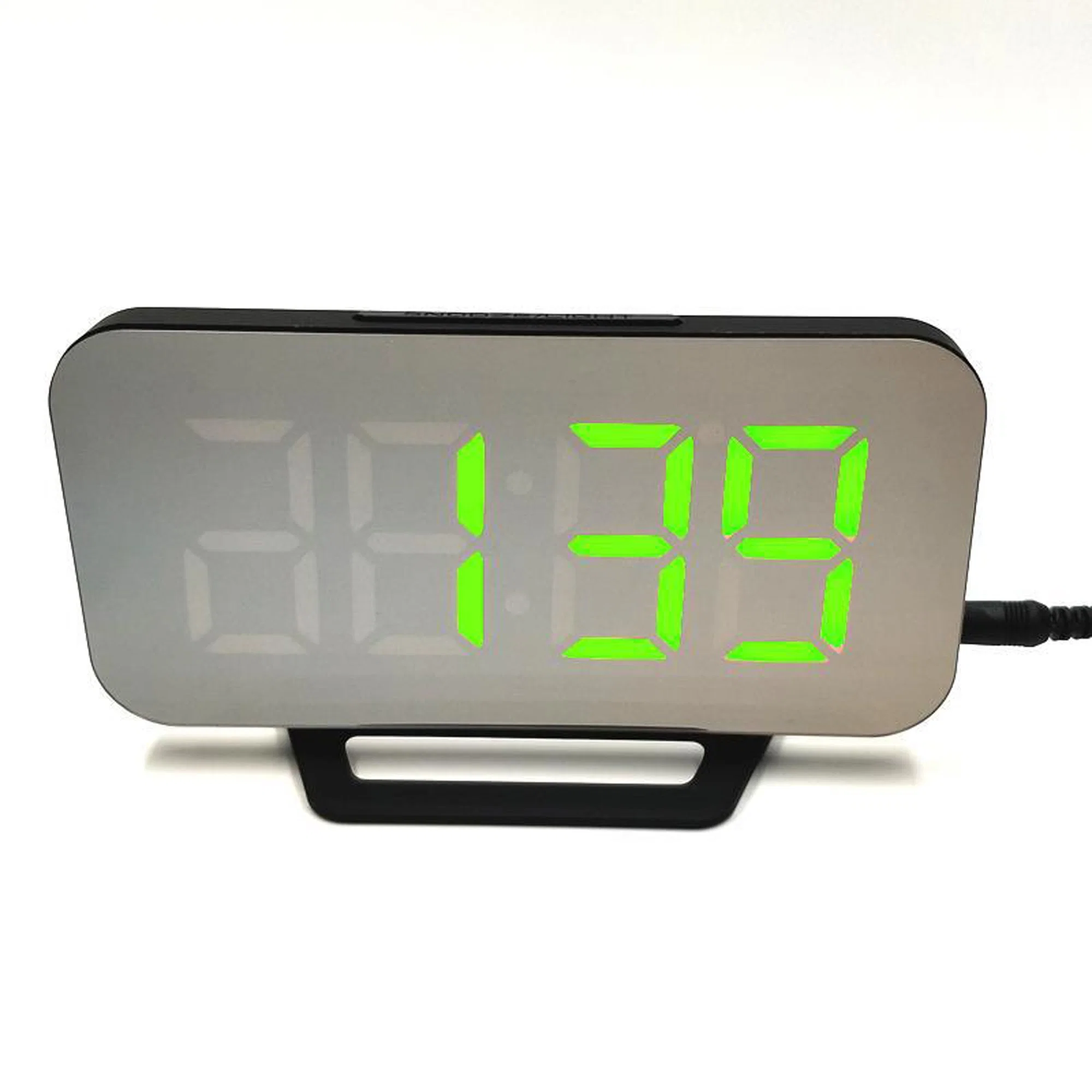 6" Large LED Display with Dual USB Charger Ports Auto Dimmer Mode Digital Alarm Clock