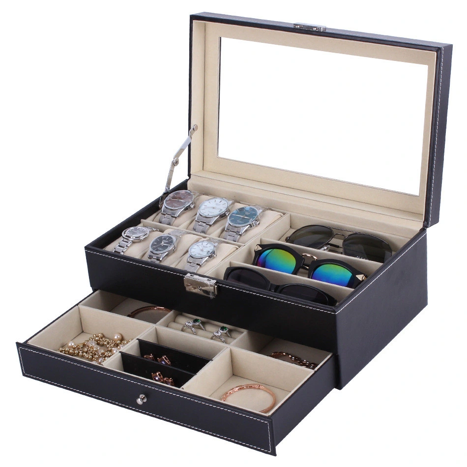 10% off Leather Glasses Case Wholesale/Supplier Watch Jewelry Organizer Box