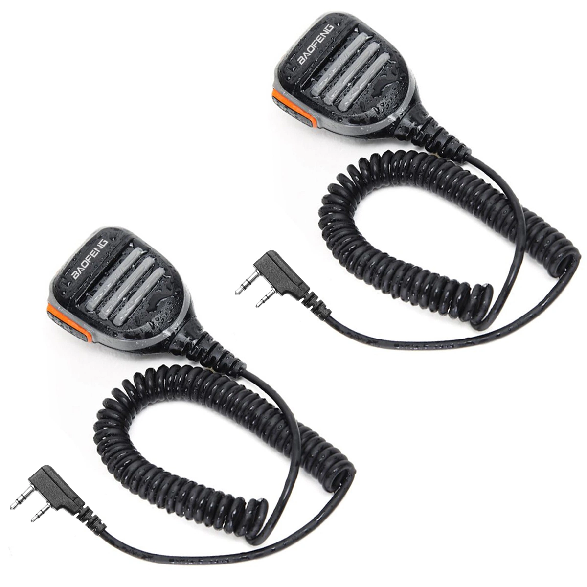 Baofeng AR-780 micrófono/altavoz naranja para UV-5r 888s UV-82 Puerto k Micrófono de mano de Walkie Talkie Fácil comunicación