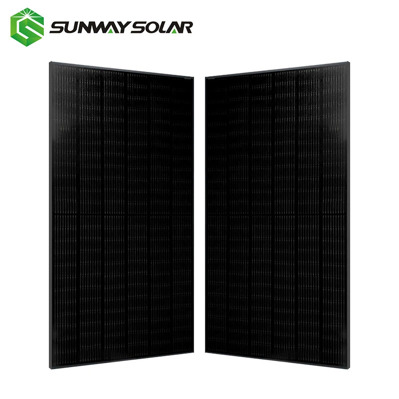 Europe Popular Solar Panel All Black Mono 440W 450watt 445W 455W Full Black 166mm Cells Modules P Type