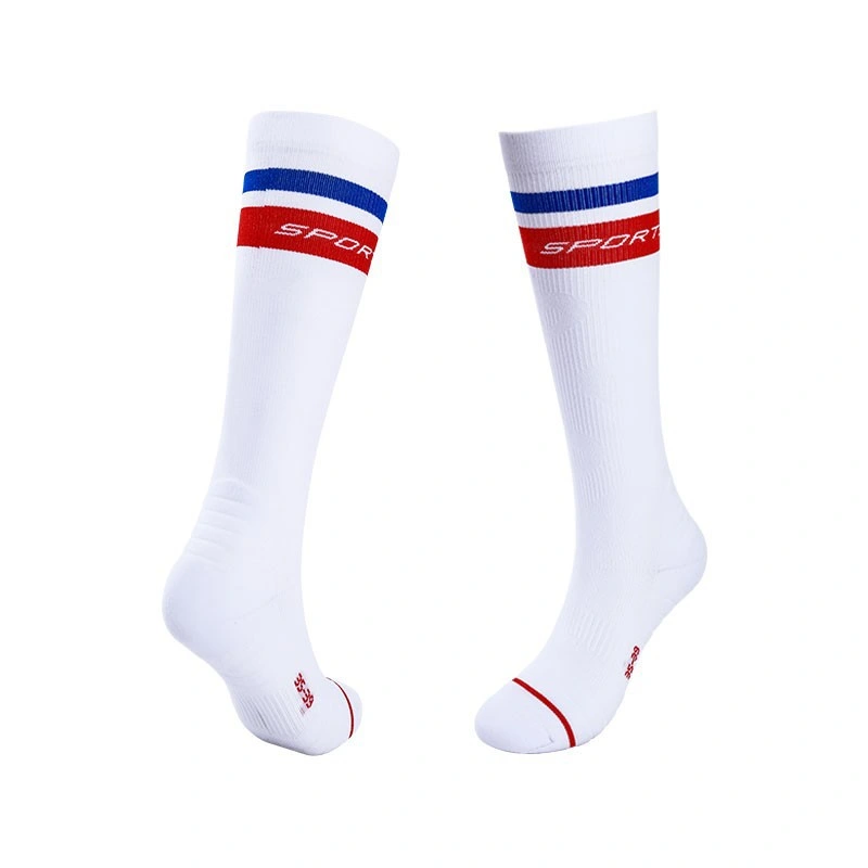 High-Tube Rope Skipping Fitness Calf Socks Men's Running Socks Long-Tube Compression Elastic Socks