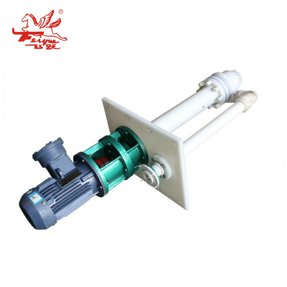 Fys Vertical Submerged Pump Engineering Anti-Corrosion Liquid Sewage Fluorine Plastic Pump