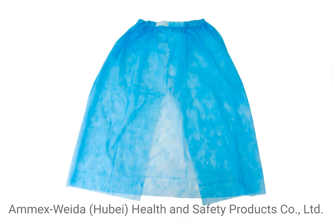 Disposable Use for Sauna/Hotel/Beauty Salon Soft Non-Woven Beauty Skirt with Blue or White Color