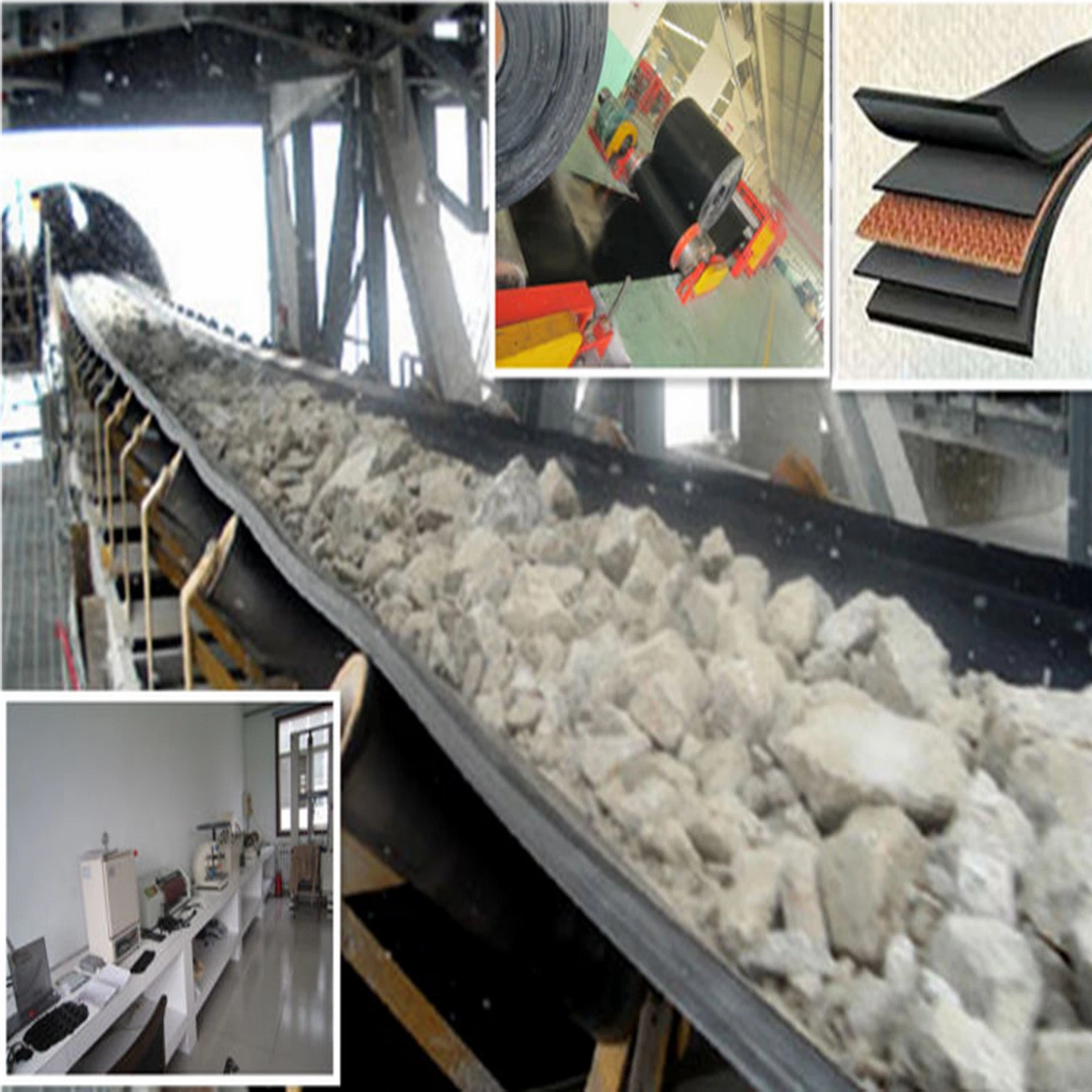 EPDM Material Heat Resistant Rubber Conveyor Belt for Cement Plant