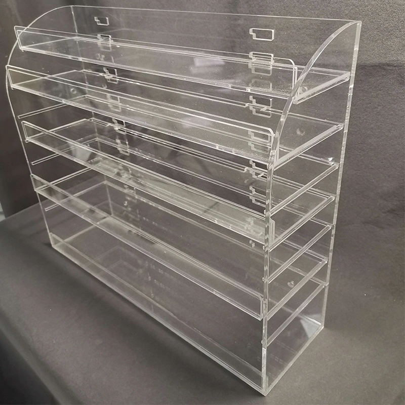 Acrylic Condom Poker Display Stand for Supermarket Counter