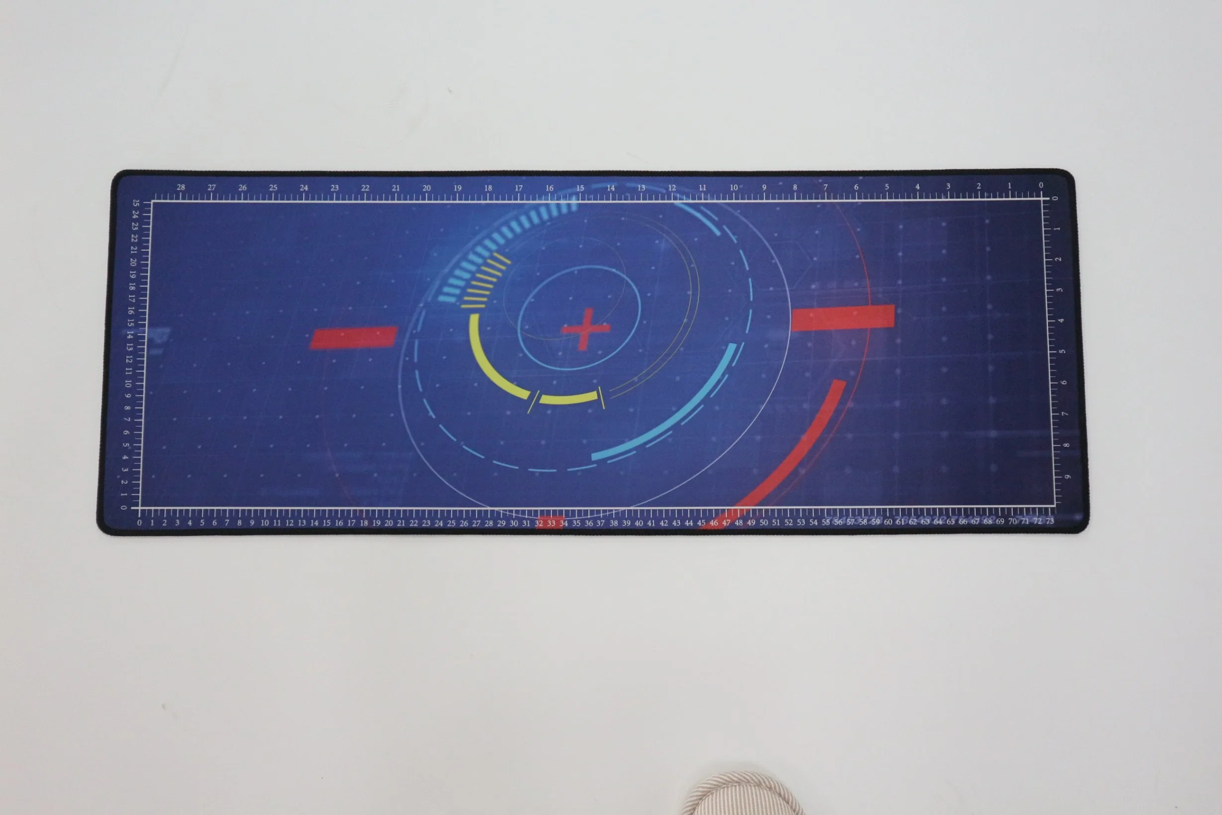 Impermeable negro Gaming Mouse Pad con bordes cosidos gran alfombrilla de seda con el logotipo de impresión