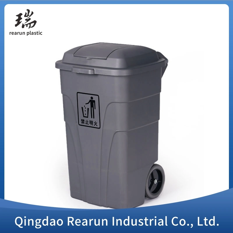 Plastic Foot-Operated Medical Waste Recycling Trash Can with Lid Medical Trash Can