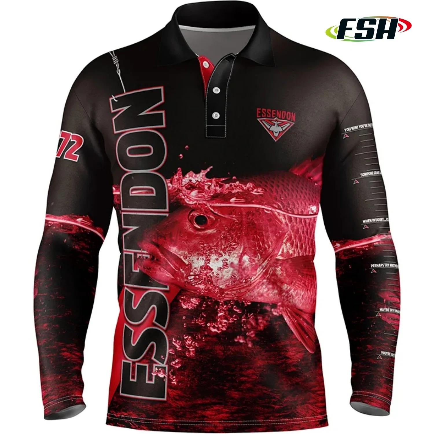 High quality/High cost performance  Hot Sale Fashion UV Protection Sublimation Fishing Polo Shirt