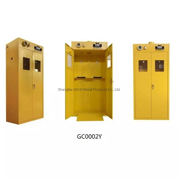 Sai-U Chemical Storage Steel Cylinder Cabinet Gas Cabinet Dangerous Goods Gc003y