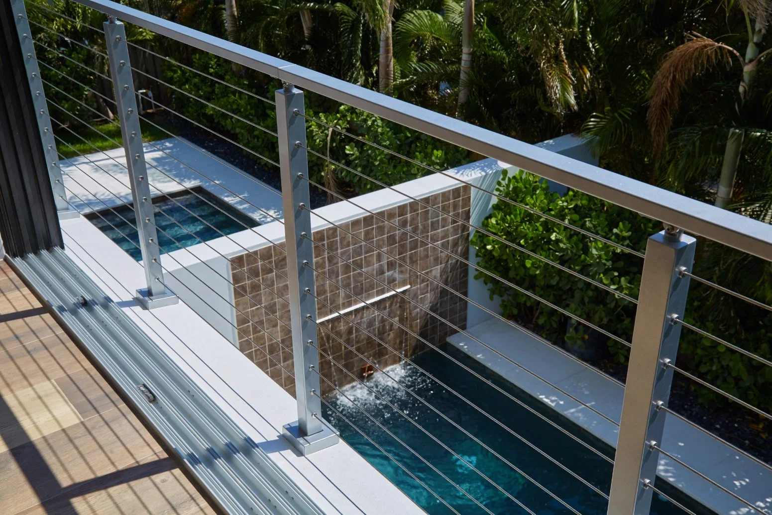 Floor Mounted Balcony Fence Cable Railing System From Foshan