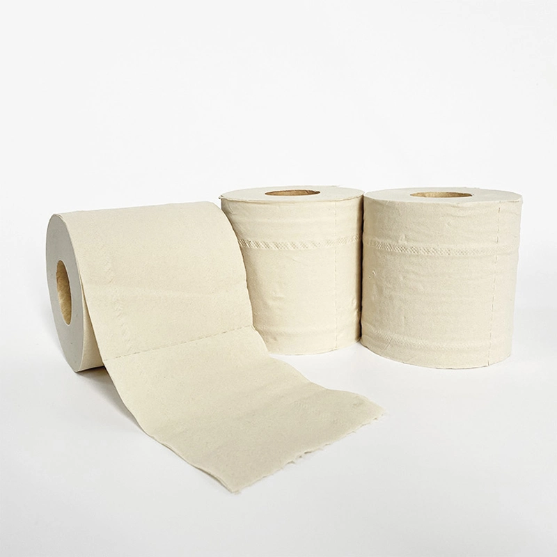 Papel higiênico Bamboo Eco-Friendly Material fita de papel 3 Camadas de tinta ambiental toalha Fita Rolo de papel Papel Tissue Papel Jumbo