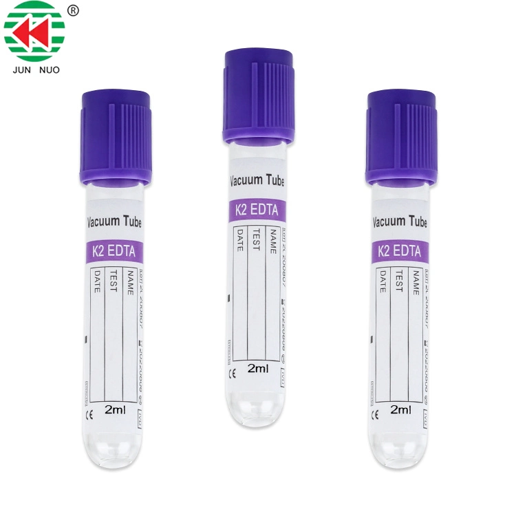 High quality/High cost performance  Medical Disposable Purple Glass Pet Vacuum EDTA K2 K3 Blood Collection Tube