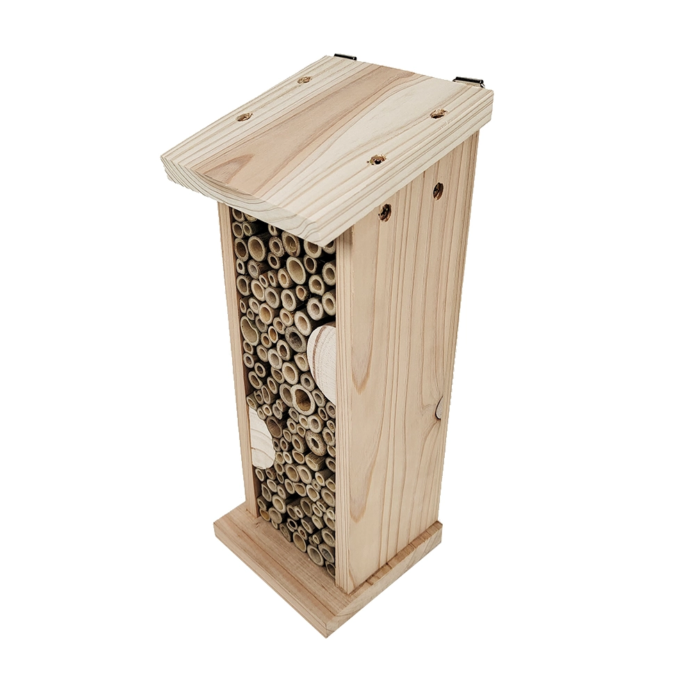 Mejora personalizada de la productividad del jardín producto Oblong Eco-friendly de madera Insect Hotel