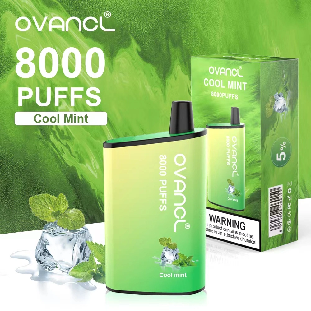 Ovancl 8000 Pulffs E Cigarette Mesh Coil Vape Mod قابلة لإعادة الشحن e قلم الشيشة قلم سجائر بالجملة السجائر الكهربائية القابلة للاستخدام