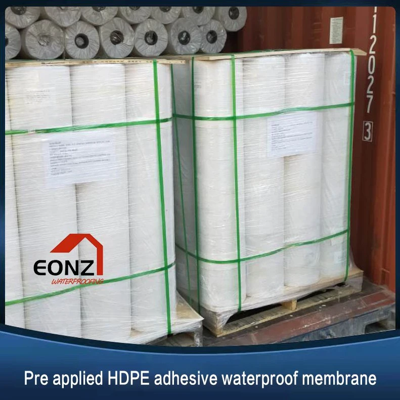 Self-Adhesive HDPE Pre-Applied Waterproof Membrane Building Materials