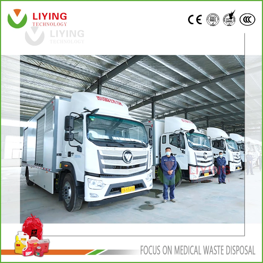 Truck Mounted Clinical Medical Waste Healthcare Clinic on-Site Microwave Steam Treatment Sterilizer