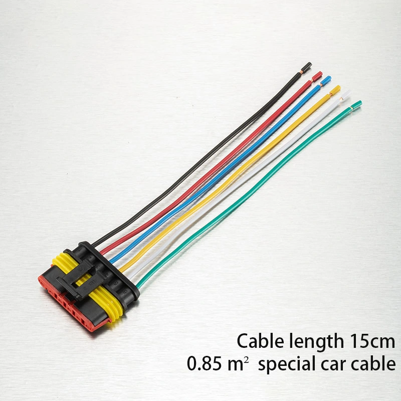 15cm 1P 2p 3p 4p 5p 6p cable de toma eléctrica Mazo de cables