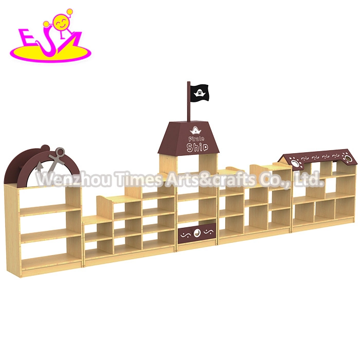 Best Wholesale/Supplier Kindergarten Toy Storage Shelf Children Wooden Preschool Furniture W08c186