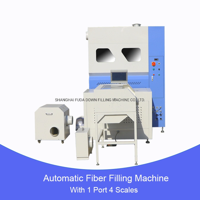 New Generation Faster Speed Nonwoven Fiber Filling Machine with 1 Port 4 Scales