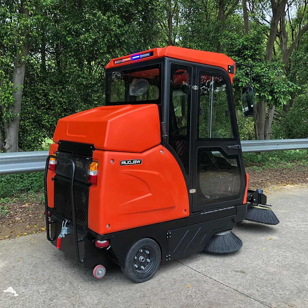 Outdoor Electric Cleaner Ride-on Sweeper with Vacuum