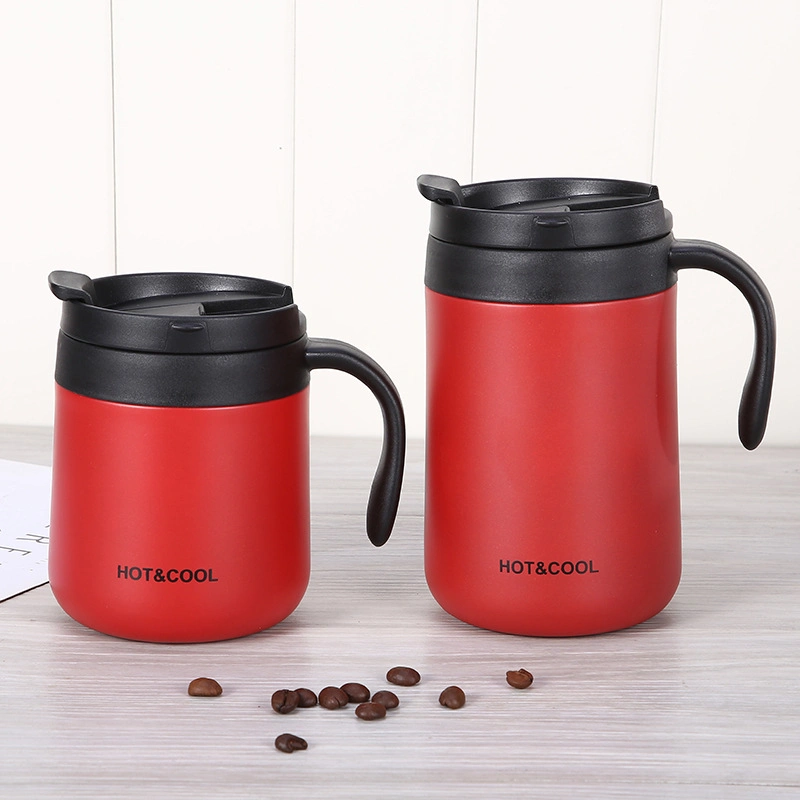 Double Walls Stainless Steel Coffee Mug Insulated Metal Desk Mug Travel Mug 350ml 500ml