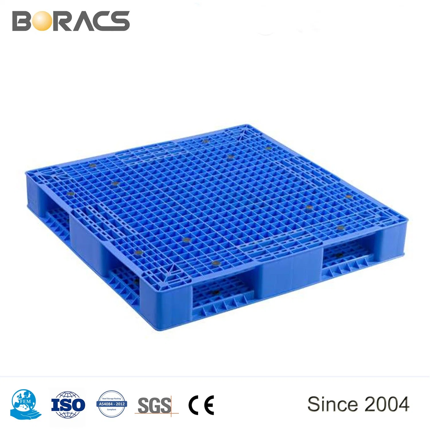 Utilisez 3 coureurs de l'entrepôt de stockage de type rack mesure anti-dérapant ou PEHD PP palette plastique