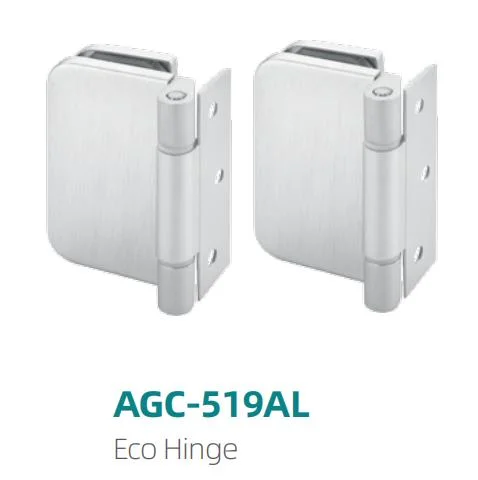 AGC-519al Factory Manufacturer Aluminum Alloy Glass Door Hinge Furniture Hardware