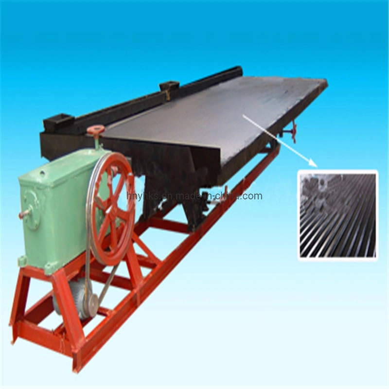 Gravity Separation Way Concentrating Shaking Table Shaker Table for Lead, Zircon, Gold and Other Heavy Metals with Jigger, Spiral Chute, Flotation Machines