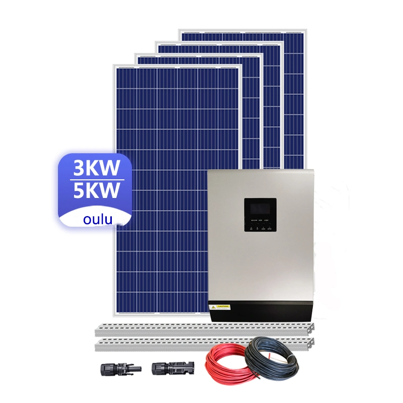 Inländisches Solarpanel 3kw Windkraftanlage 1kw Hybrid Power System 4kW