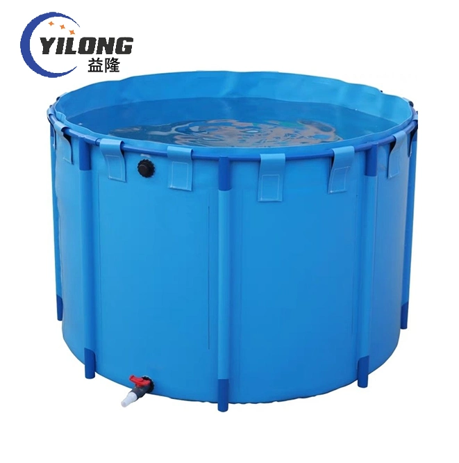 Plastic Farme PVC Coated Tarpaulin Fish Round Pond Collapsible Water Storage Tank