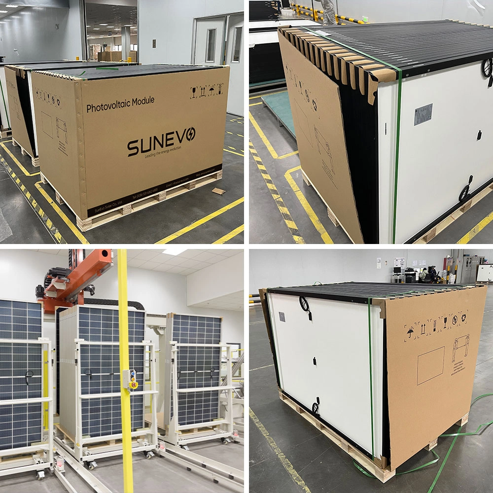 Panneau photovoltaïque Sunevo bifaciaux noir métallique de trame 400W 440W 445w panneau solaire 450W