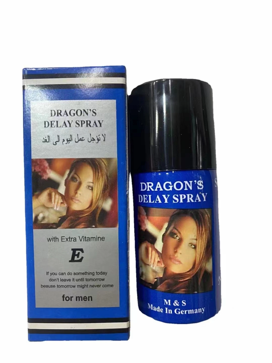 Les hommes Super Dragon Spray avec retard de la vitamine E