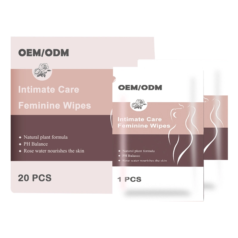 ملصق خاص على Feminine Yoni Wipes Factory