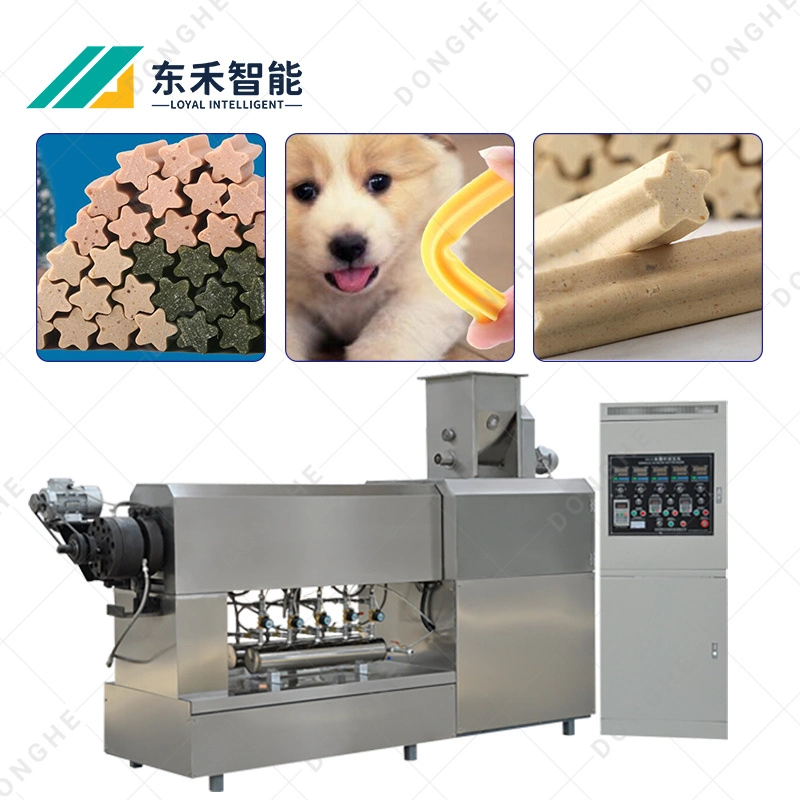 Shandong leal la fabricación de alimentos de origen animal que hace la máquina de procesamiento de alimentos para mascotas perro de máquinas de tratamiento de la Línea de Producción Planta de goma de mascar de perros