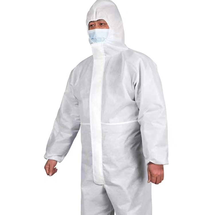 PP+PE SMS White Safety Protective Waterproof Protective Clothing