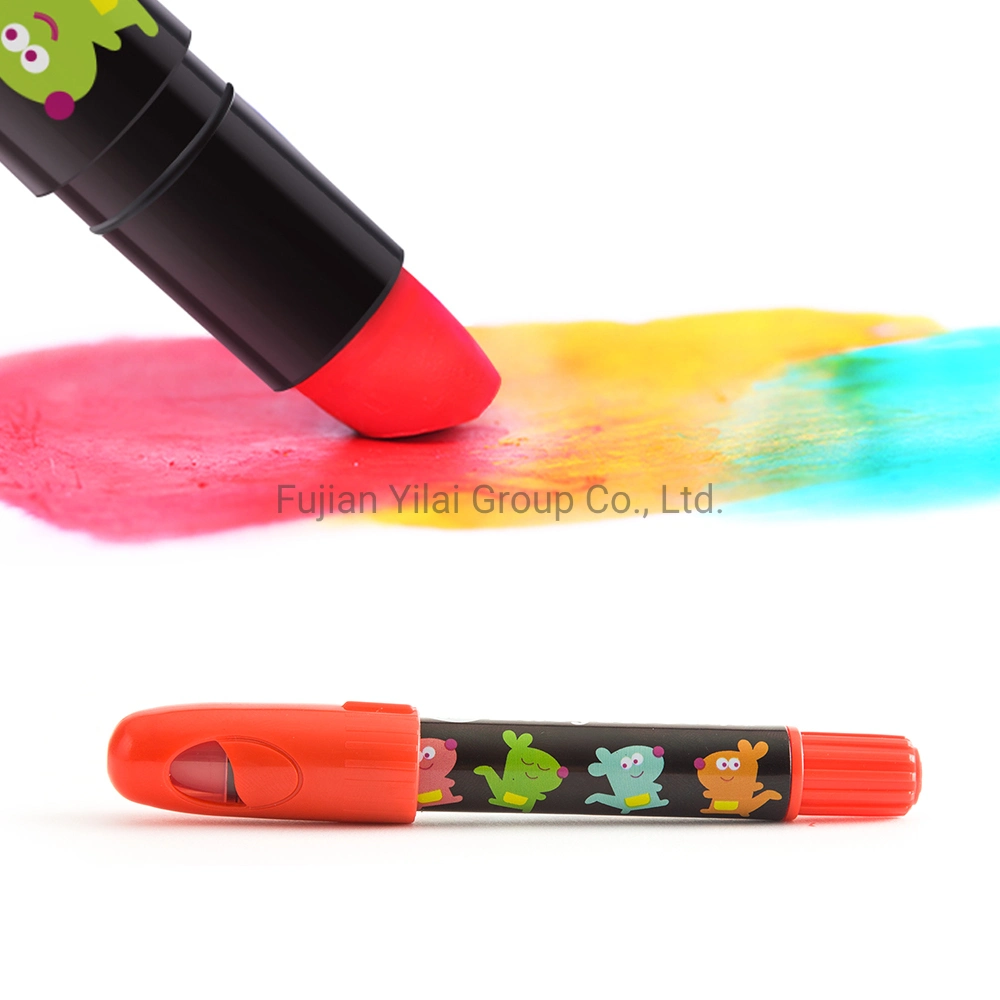 Gel lavável e sedosa Wex Crayon 6 Cores Crianças Fancy pintura facial Lápis Colores a granel