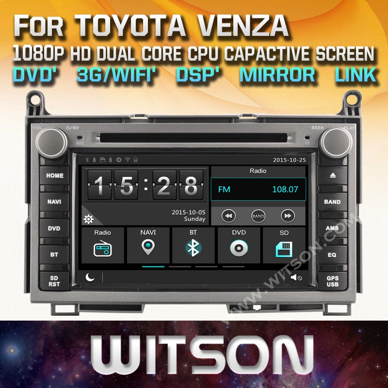 Witson Quad-Core Android 11 Reprodutor de DVD para Carro para Toyota Venza 2GB de RAM Integrado com 4G 16GB de ROM.