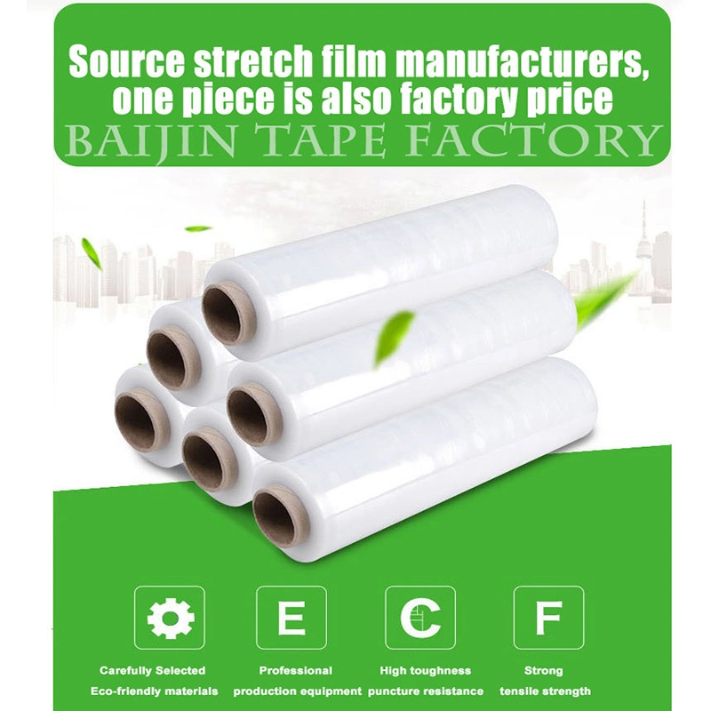 Plastic Packaging Tranaparent Prestretch Film 23 Microns 500mm Stretch Film